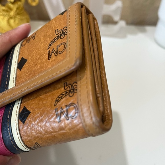 MCM COGNAC VISETOS LONG TRIFOLD WALLET - Picture 10 of 16